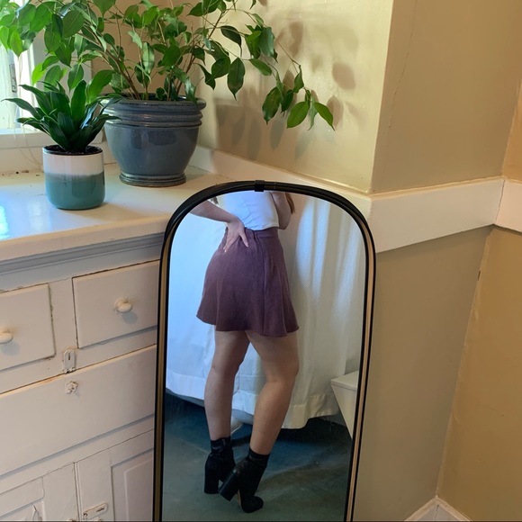 Handmade houndstooth red circle skater miniskirt - Picture 4 of 5